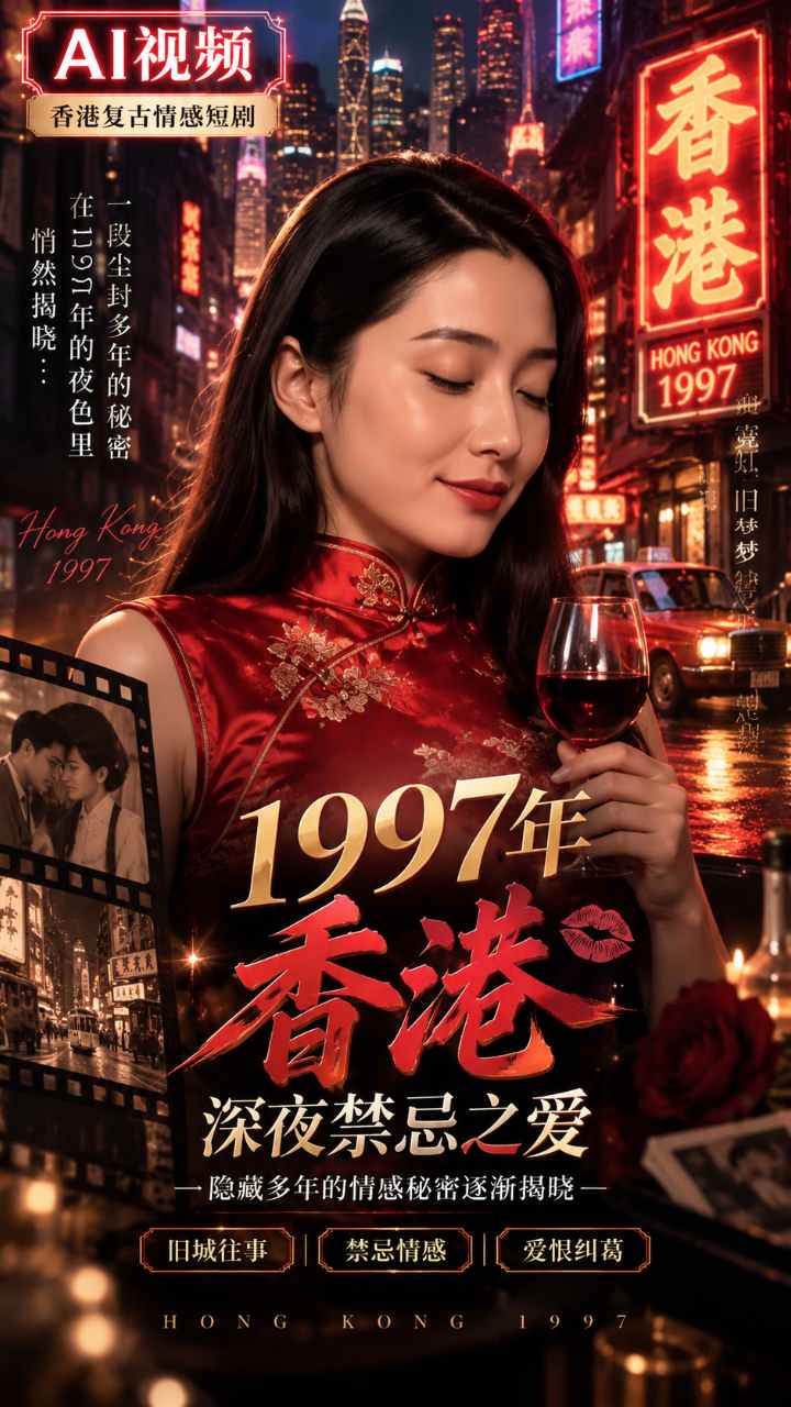 【AI成人视频】1997年香港深夜禁忌之爱