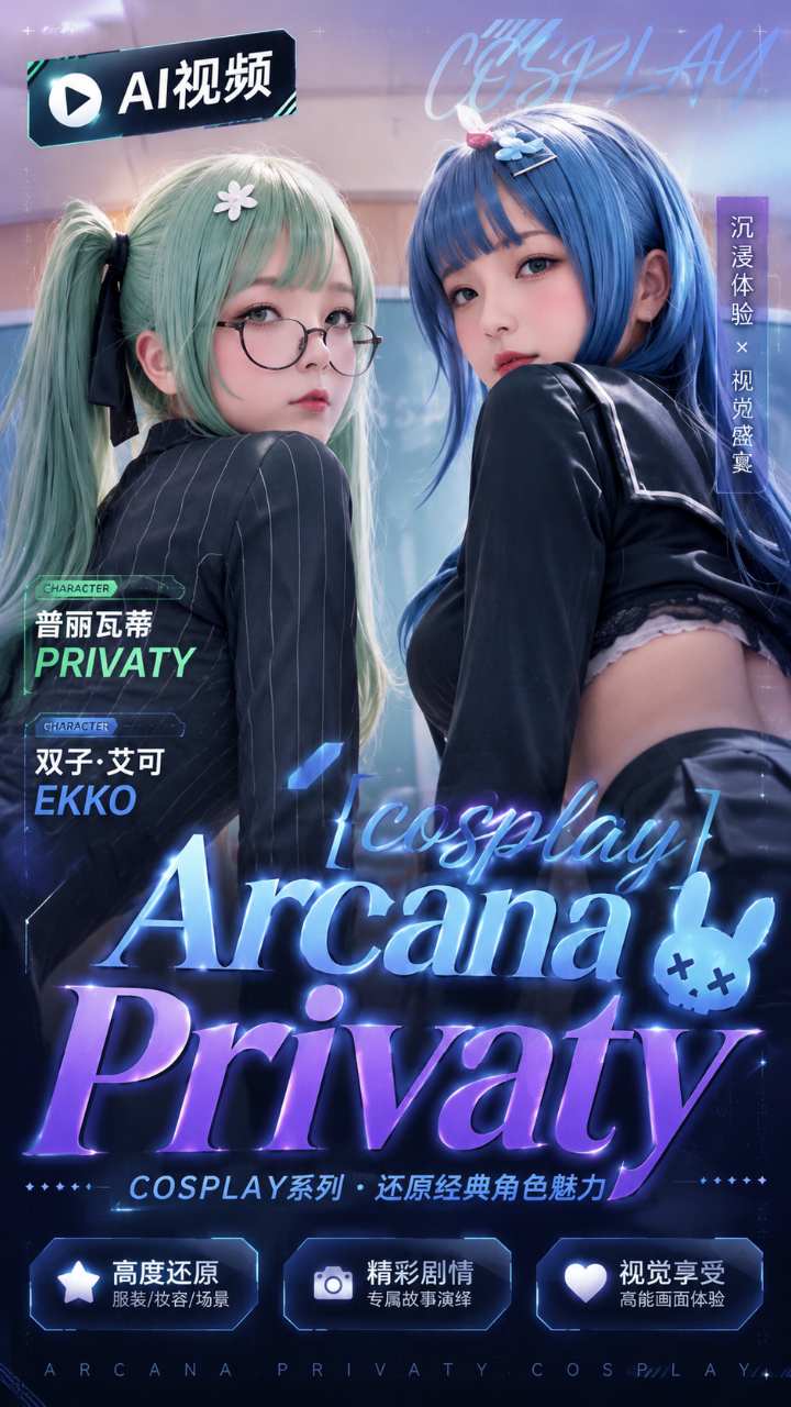 【AI成人视频】cosplay Arcana Privaty