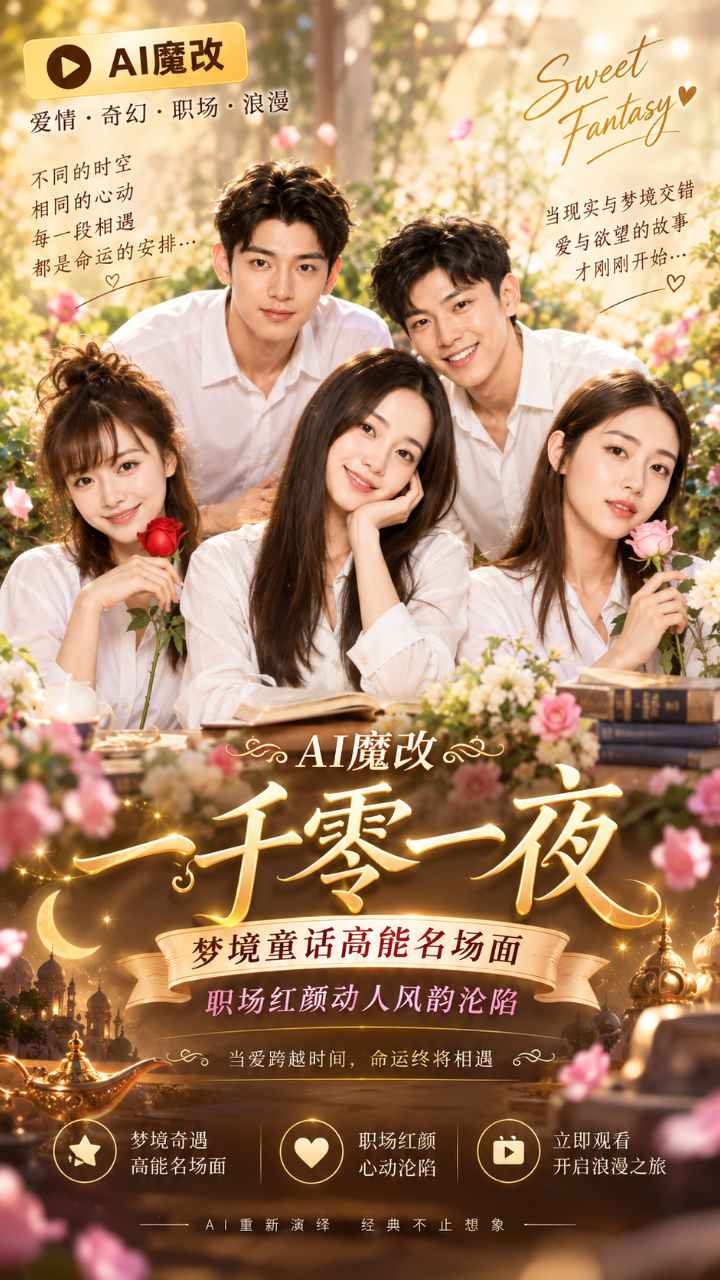 【AI成人视频】一千零一夜 梦境童话 高能反差名场面