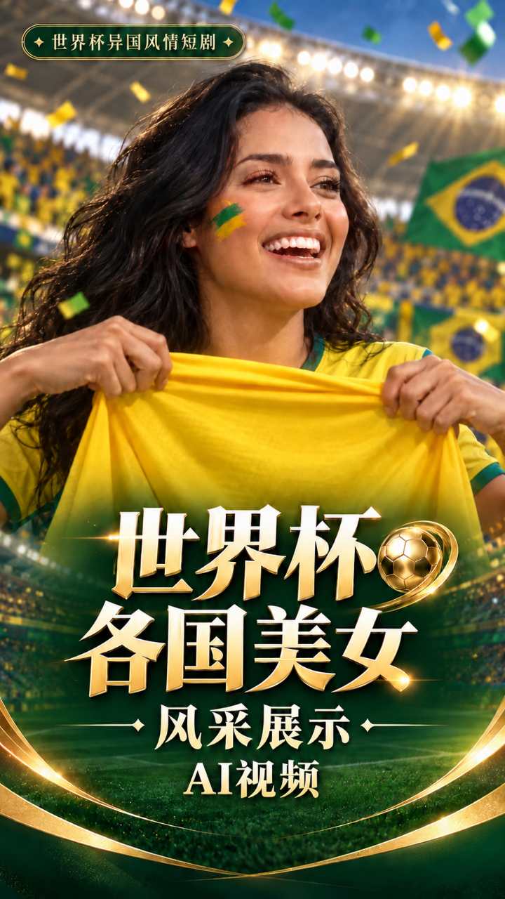 【AI成人视频】世界杯各国美女风采展示