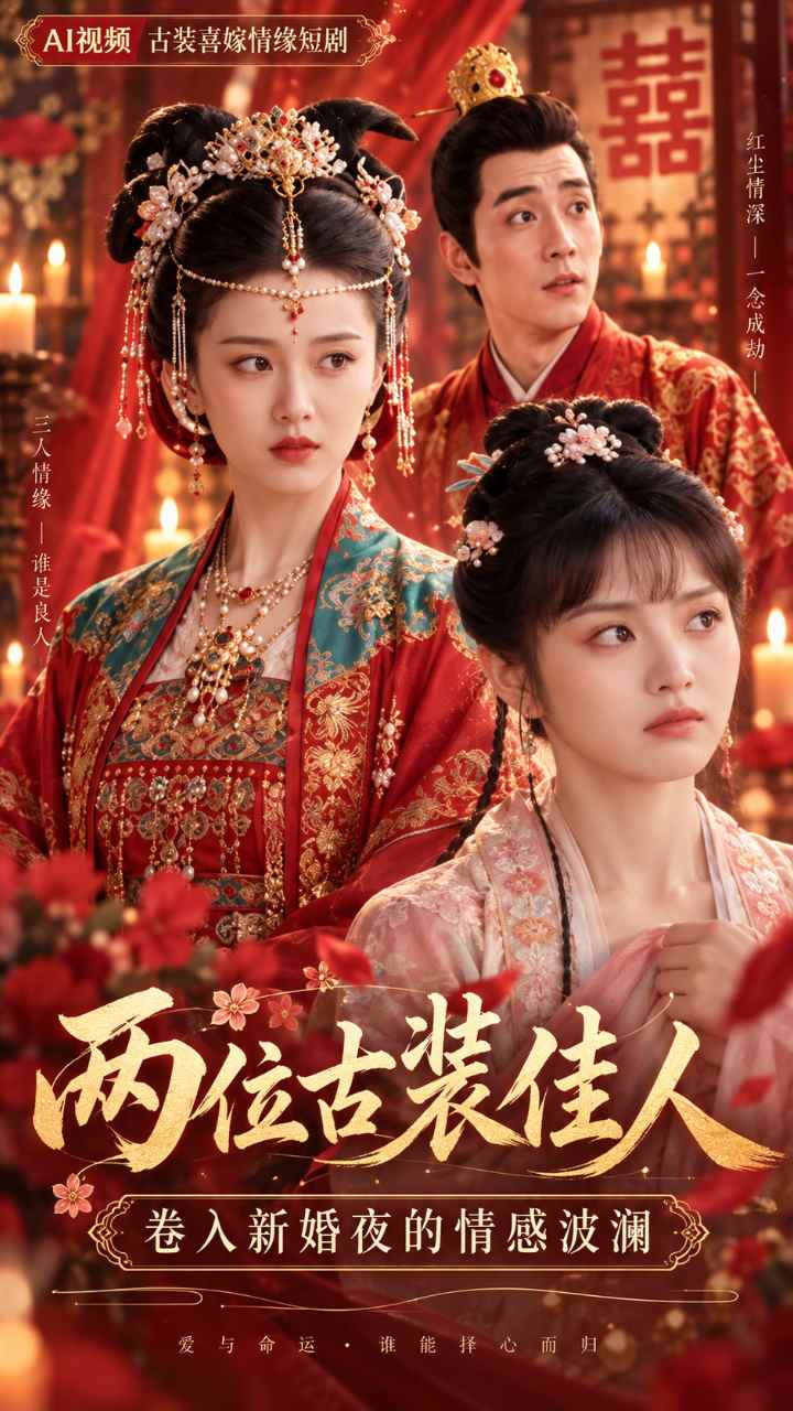 【AI成人视频】两位古装佳人卷入新婚夜的情感波澜