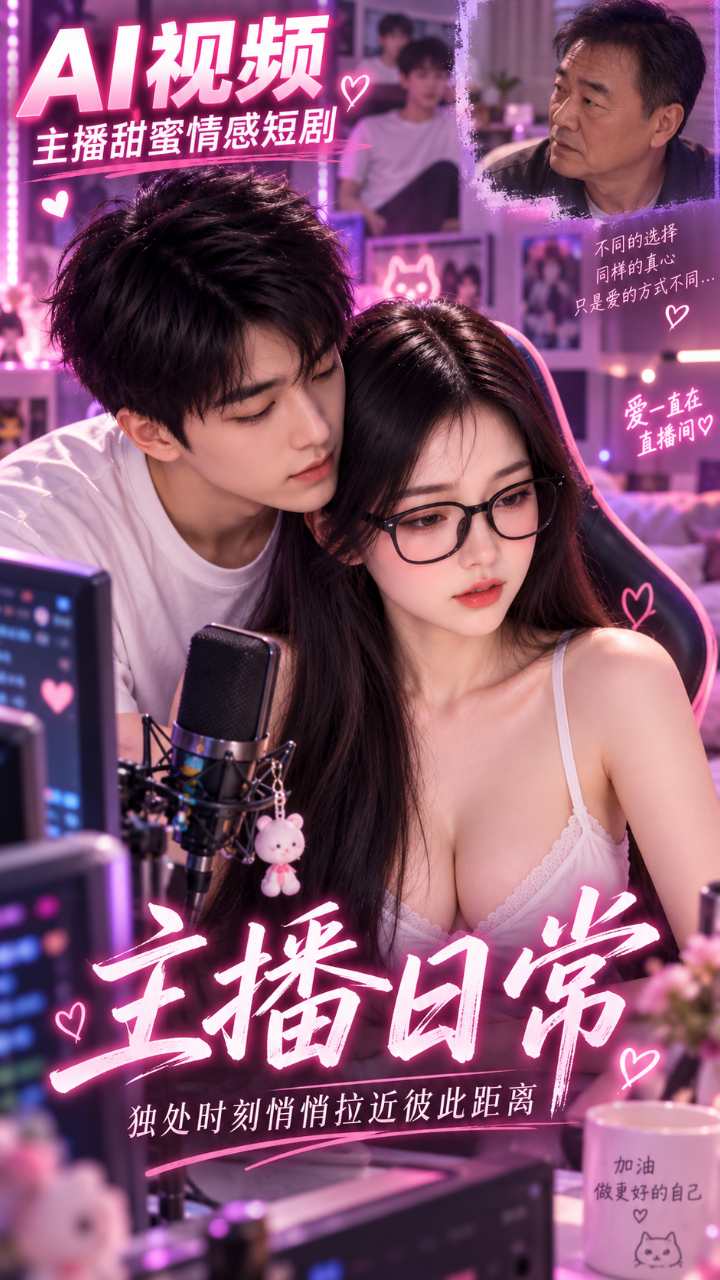 【AI成人视频】主播日常 独处时刻悄悄拉近彼此距离