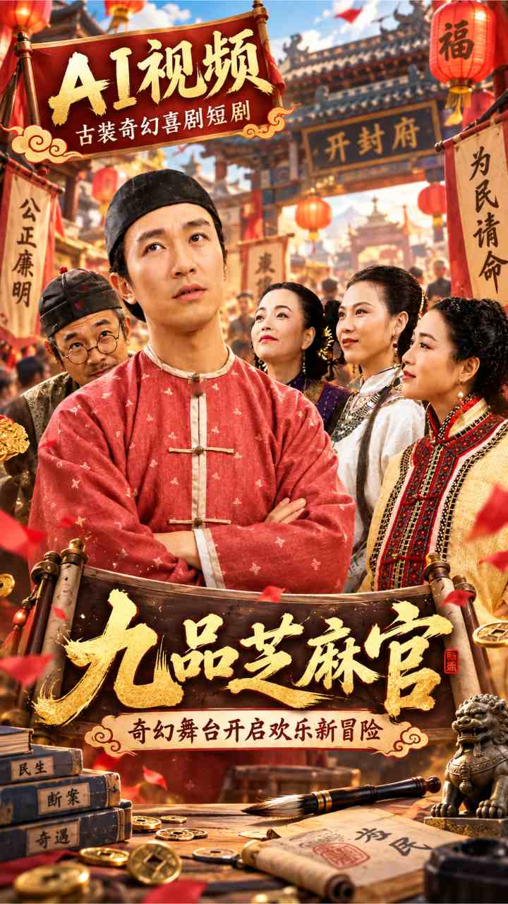 【AI成人视频】九品芝麻官 奇幻舞台开启欢乐新冒险