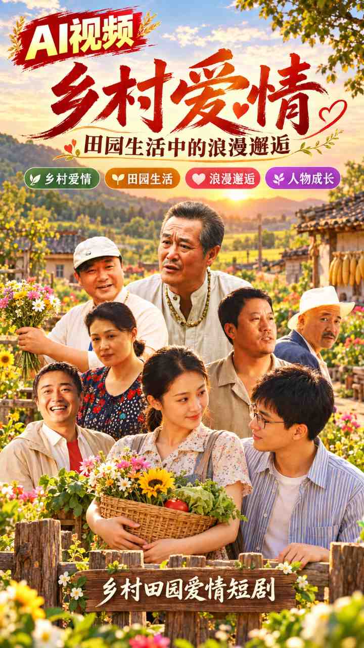 【AI成人视频】乡村爱情 田园生活中的浪漫邂逅