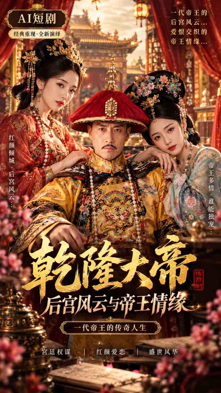 【AI成人视频】乾隆大帝古天乐版 后宫风云与帝王情缘全新演绎