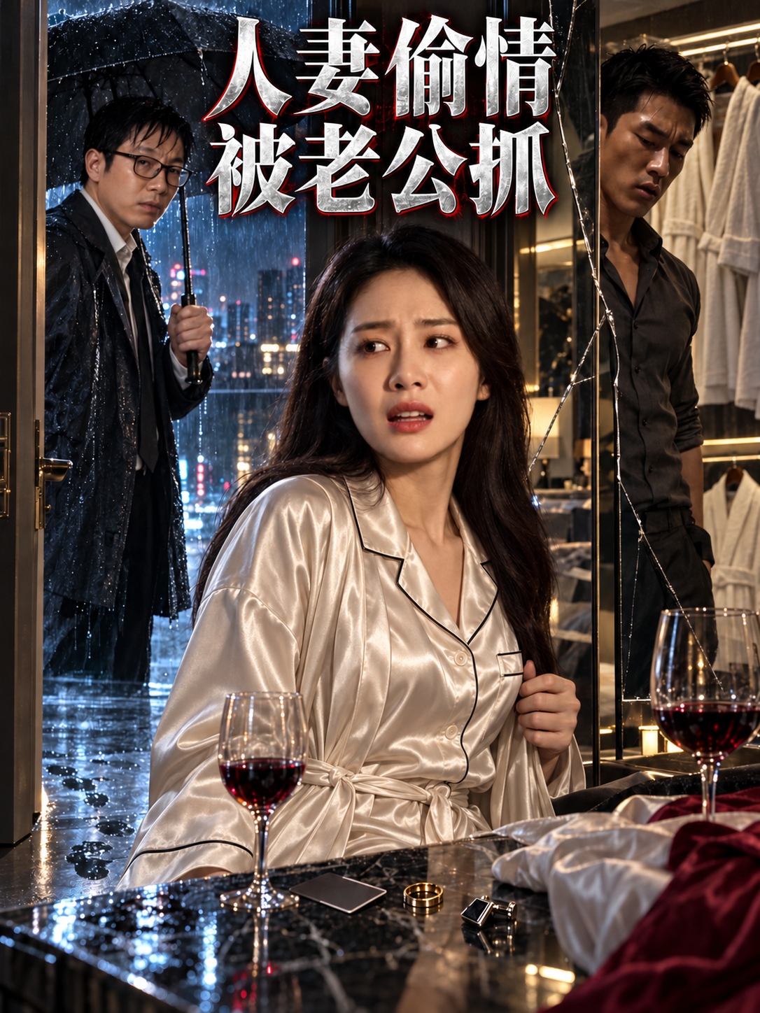 【AI成人短】人妻偷情被老公抓奸