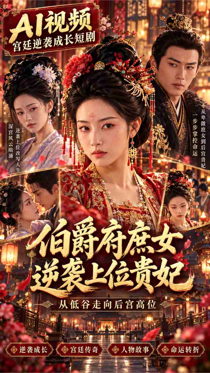 【AI成人视频】伯爵府庶女逆袭上位贵妃 从低谷走向后宫高位
