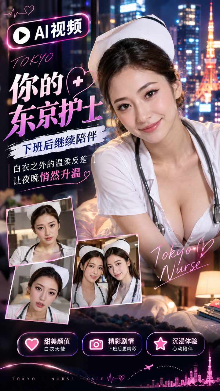【AI成人视频】你的东京护士下班后 接著给你服务