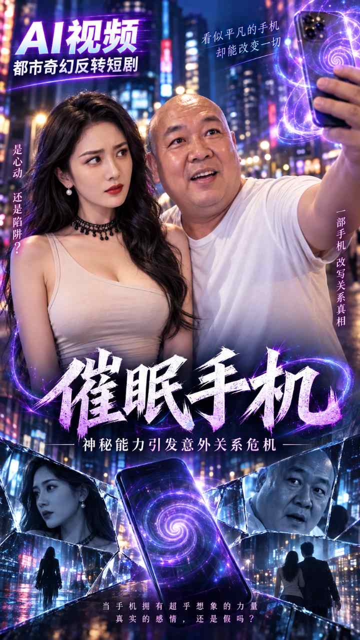 【AI成人视频】催眠手机 神秘能力引发意外关系危机