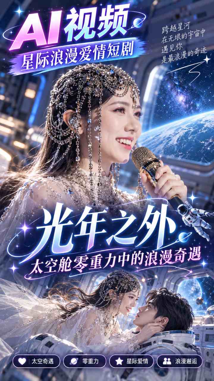 【AI成人视频】光年之外 太空舱零重力中的浪漫奇遇