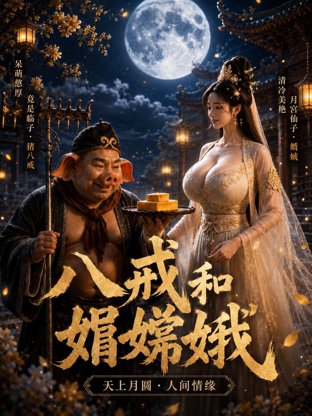 【AI成人短】八戒和嫦娥