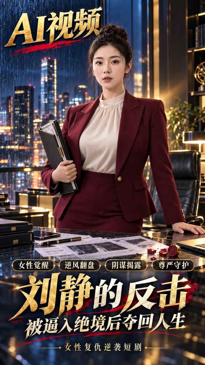 【AI成人视频】刘静的反击 被逼入绝境后夺回人生