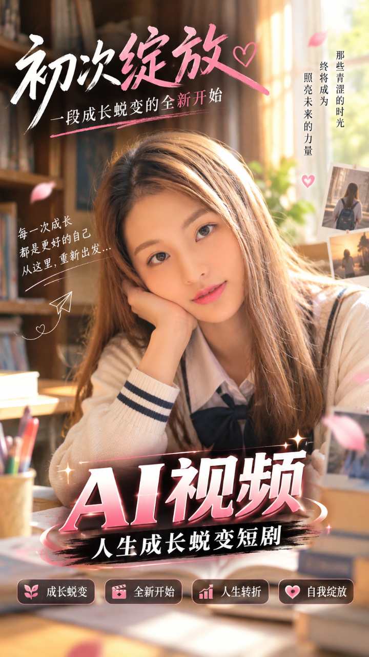 【AI成人视频】初次绽放 一段成长蜕变的全新开始
