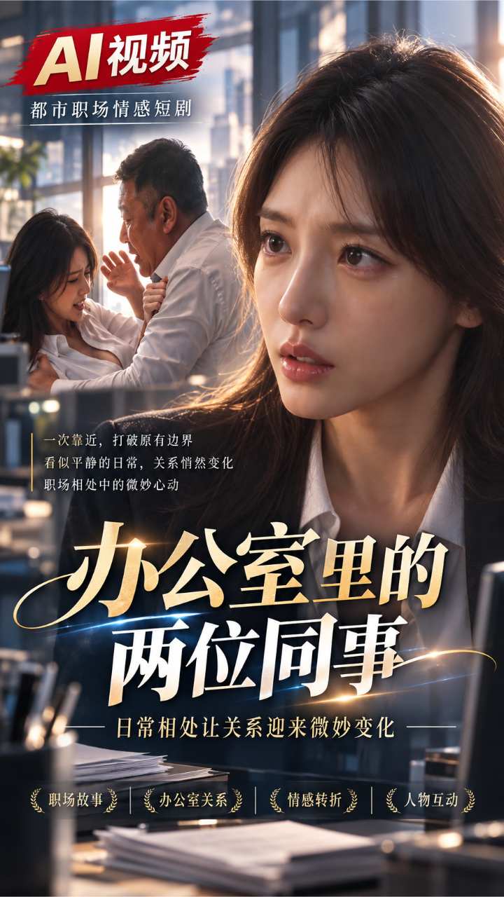 【AI成人视频】办公室里的两位同事 日常相处让关系迎来微妙变化