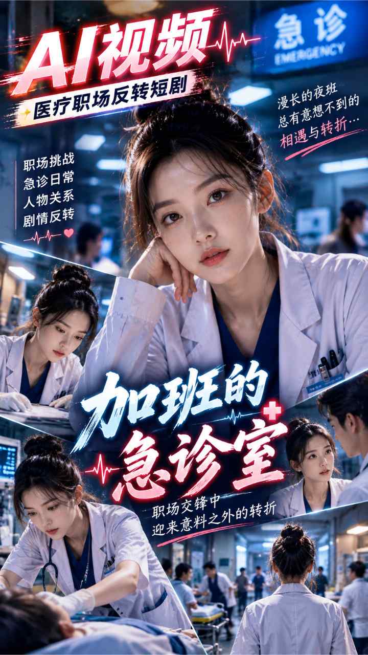【AI成人视频】加班的急诊室 职场交锋中迎来意料之外的转折