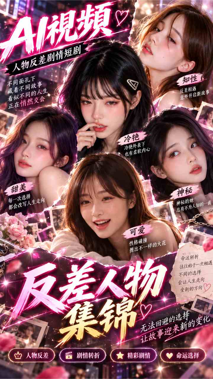 【AI成人视频】反差人物集锦 无法回避的选择让故事迎来新的变化
