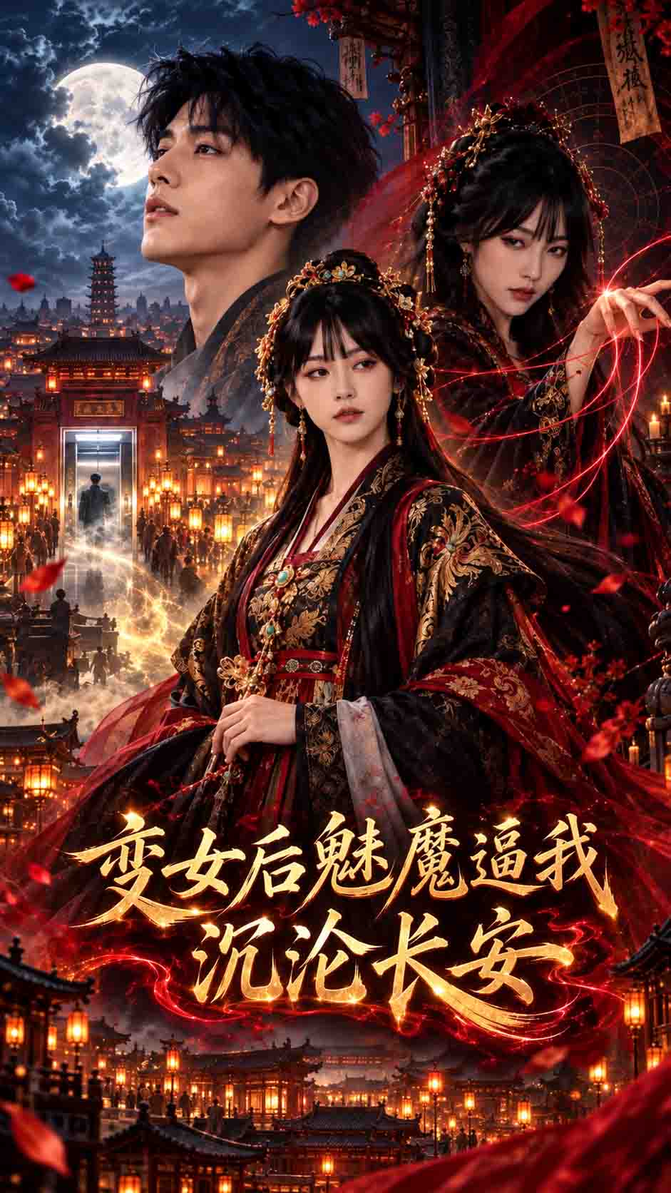 【AI成人短剧】变女后，魅魔逼我沉沦长安