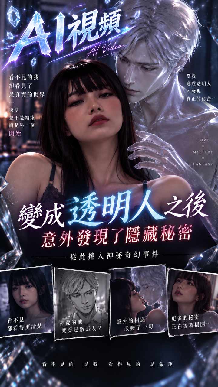 【AI成人视频】变成透明人之后 意外发现了隐藏秘密 从此卷入神秘奇幻事件
