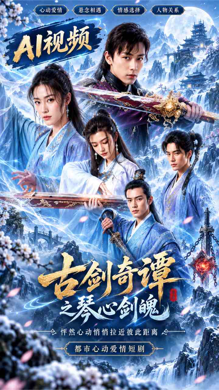 【AI成人视频】古剑奇谭之琴心剑魄 怦然心动悄悄拉近彼此距离