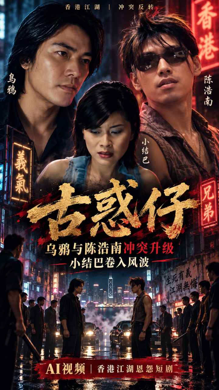 【AI成人视频】古惑仔 乌鸦与陈浩南冲突升级 小结巴卷入风波