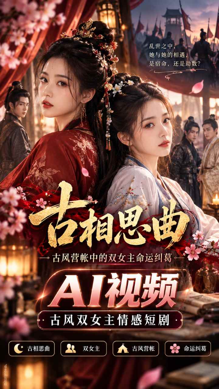 【AI成人视频】古相思曲 古风营帐中的双女主命运纠葛