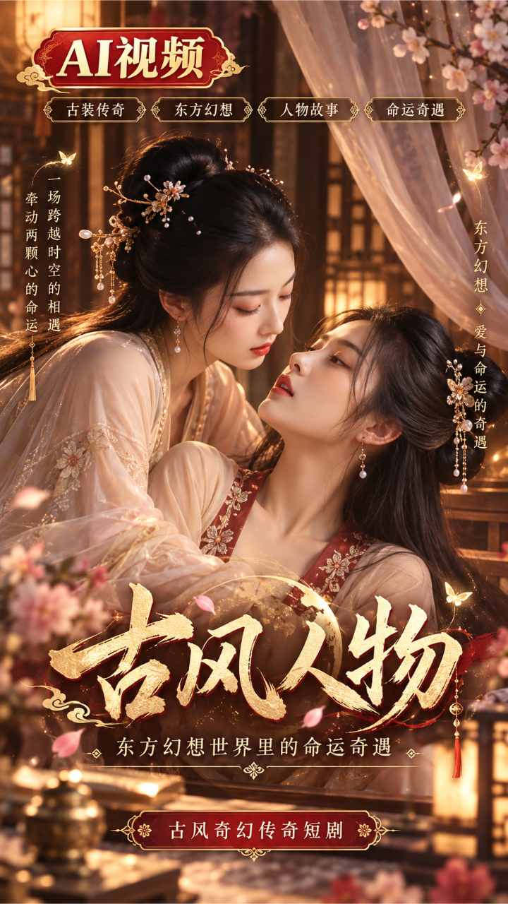 【AI成人视频】古风人物 东方幻想世界里的命运奇遇
