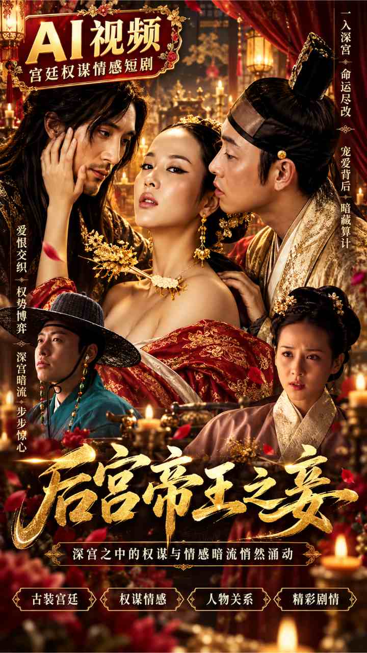 【AI成人视频】后宫帝王之妾 深宫之中的权谋与情感暗流悄然涌动