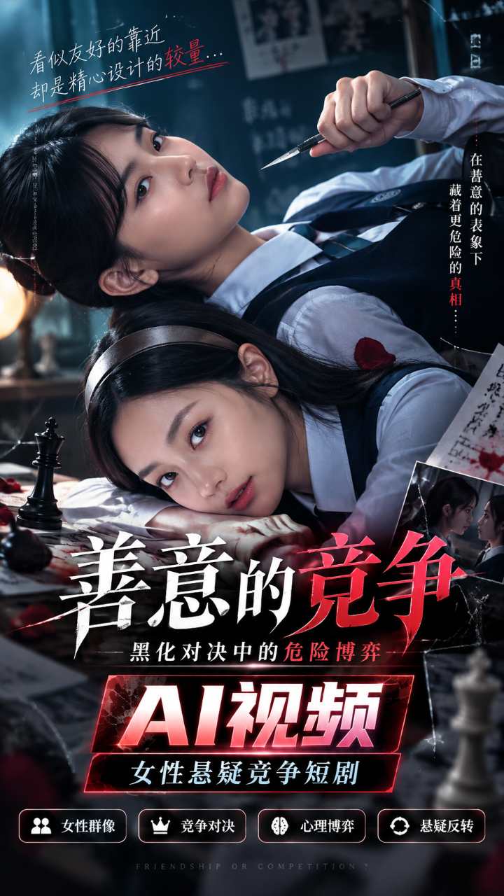 【AI成人视频】善意的竞争 黑化对决中的危险博弈