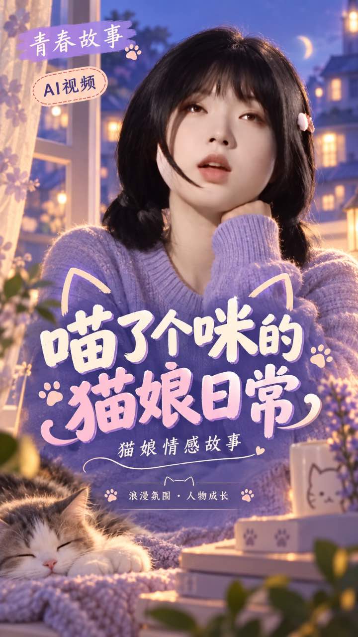 【AI成人视频】喵了个咪的 猫娘日常 猫娘情感故事 喵咪缠绵