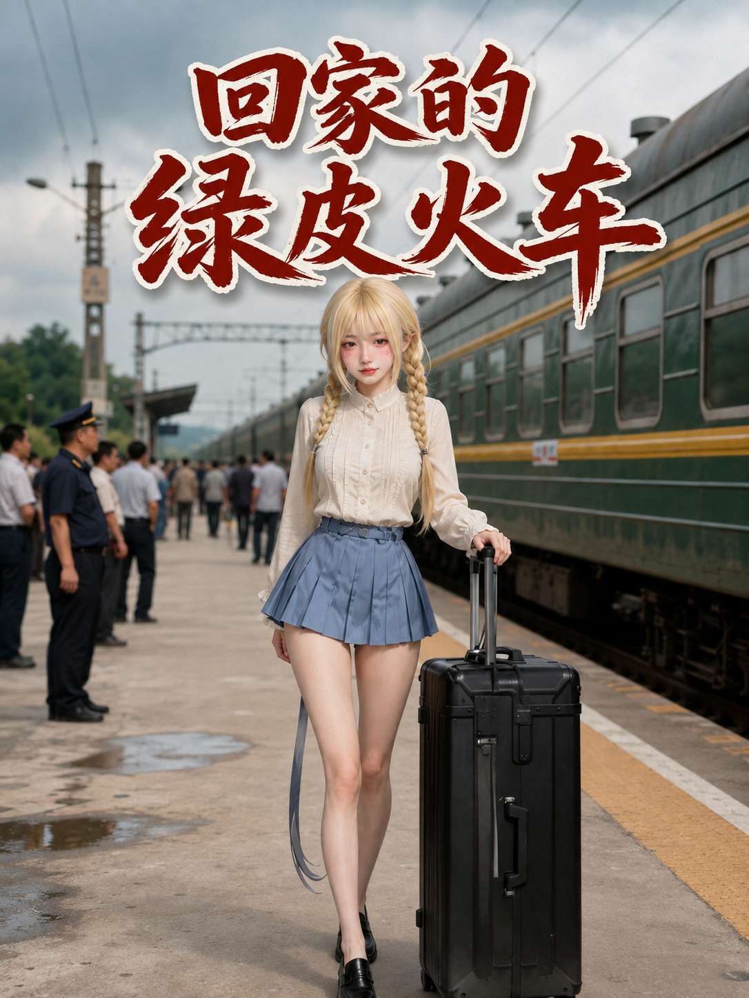 【AI成人短】回家的绿皮火车