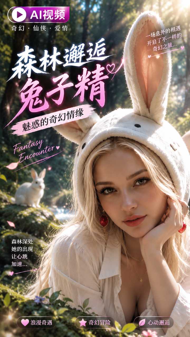 【AI成人视频】在森林里和性感兔子精疯狂做爱