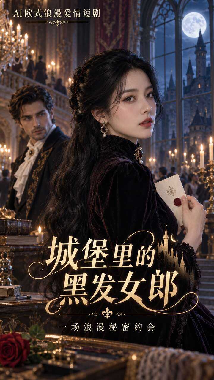 【AI成人视频】城堡里的黑发女郎 一场浪漫秘密约会