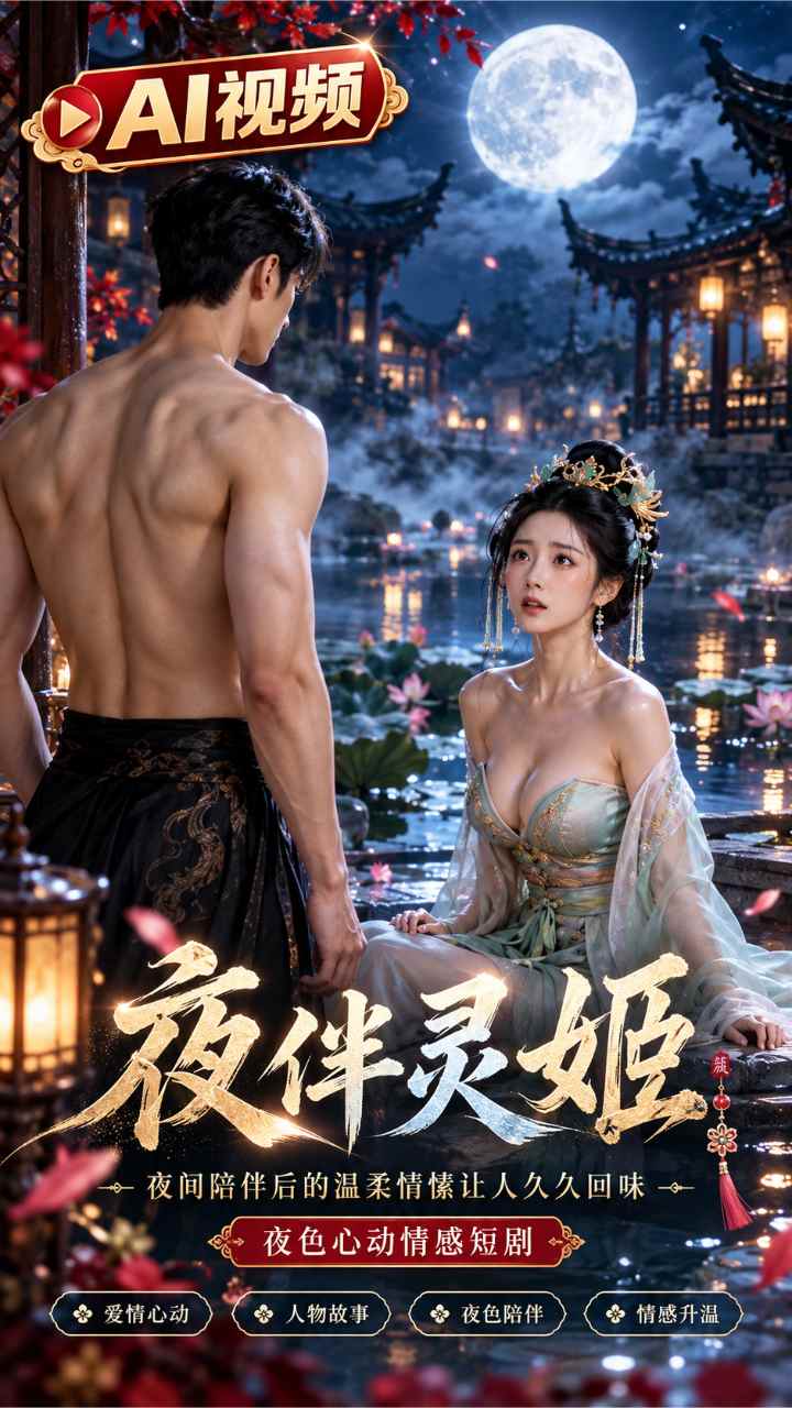 【AI成人视频】夜伴灵姬 夜间陪伴后的温柔情愫让人久久回味