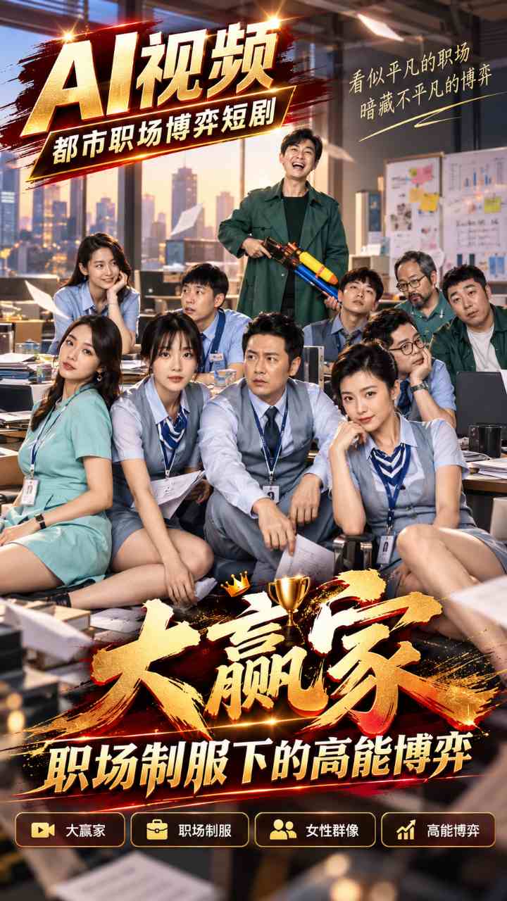 【AI成人视频】大赢家 职场制服下的高能博弈