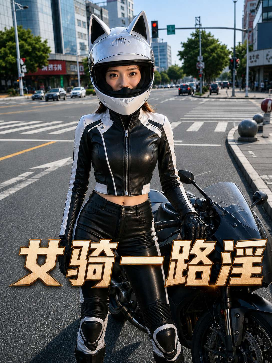 【AI成人短】女骑一路淫