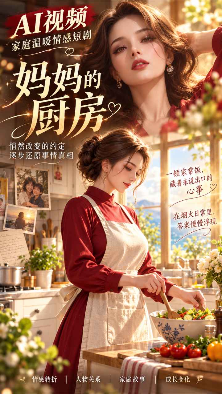 【AI成人视频】妈妈的厨房 悄然改变的约定逐步还原事情真相