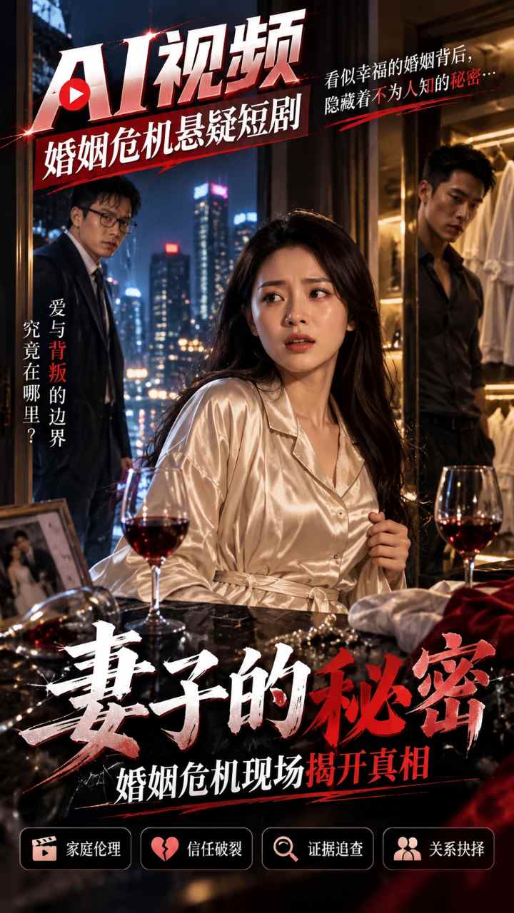 【AI成人视频】妻子的秘密 婚姻危机现场揭开真相