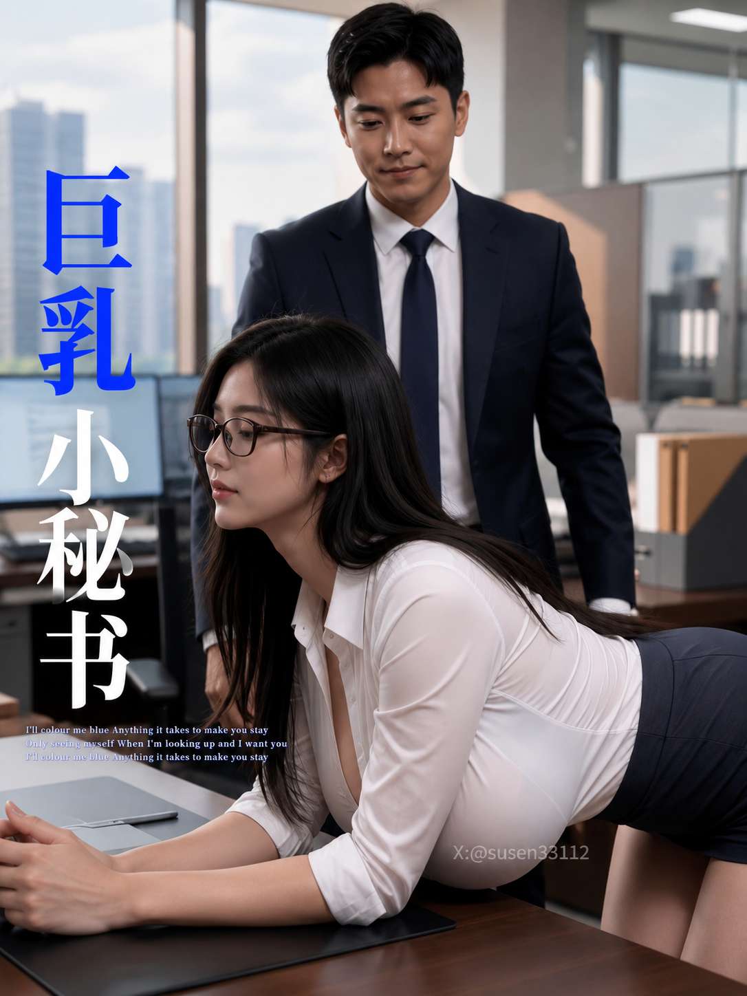 【AI成人短】巨乳小秘书