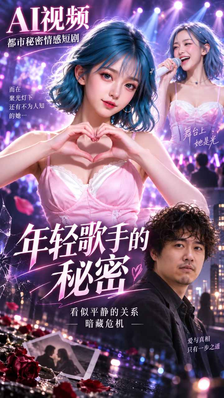 【AI成人视频】年轻歌手的秘密 看似平静的关系暗藏危机