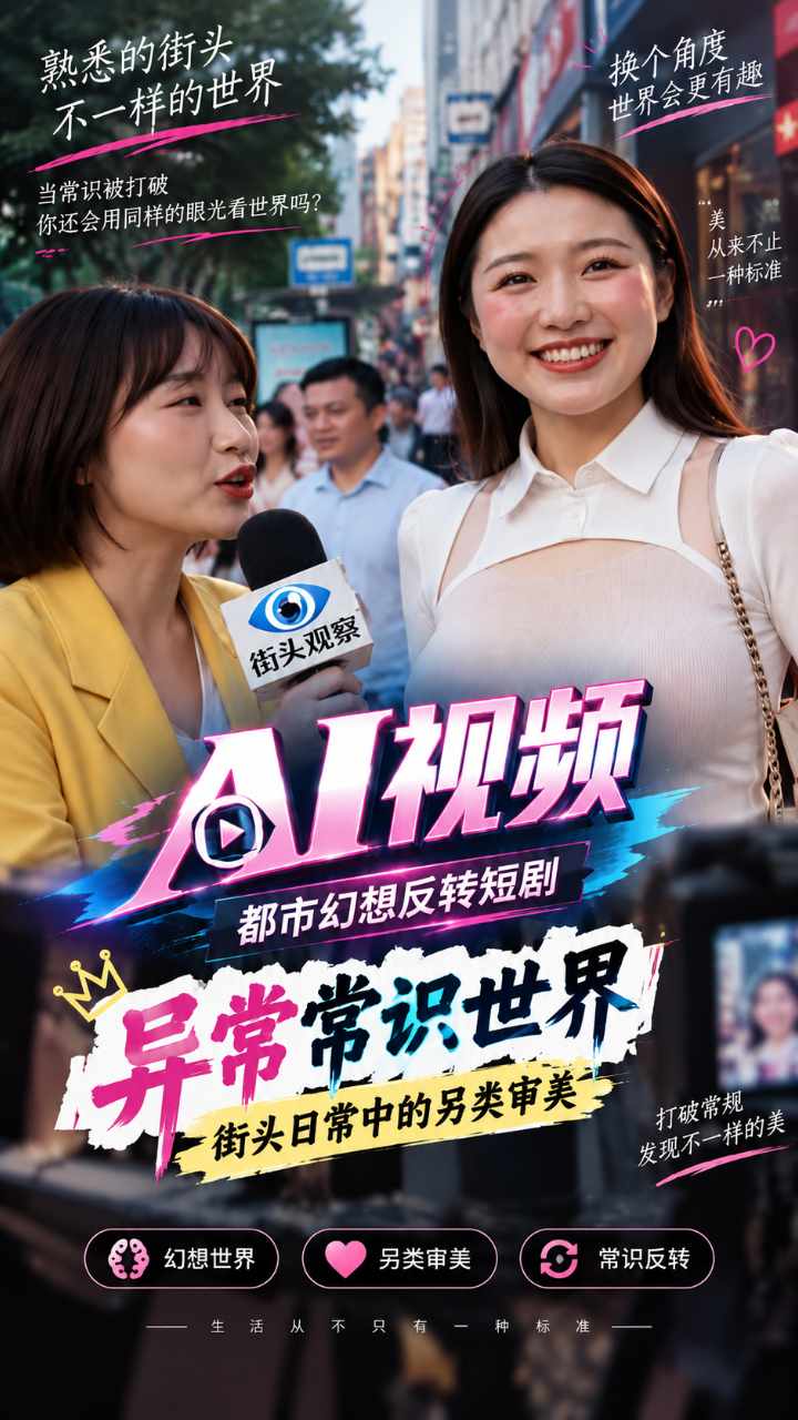 【AI成人视频】异常常识世界 街头日常中的另类审美