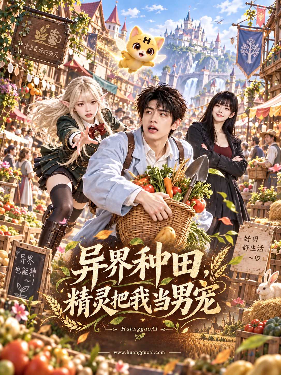 【AI成人短剧】异界种田，精灵把我当男宠