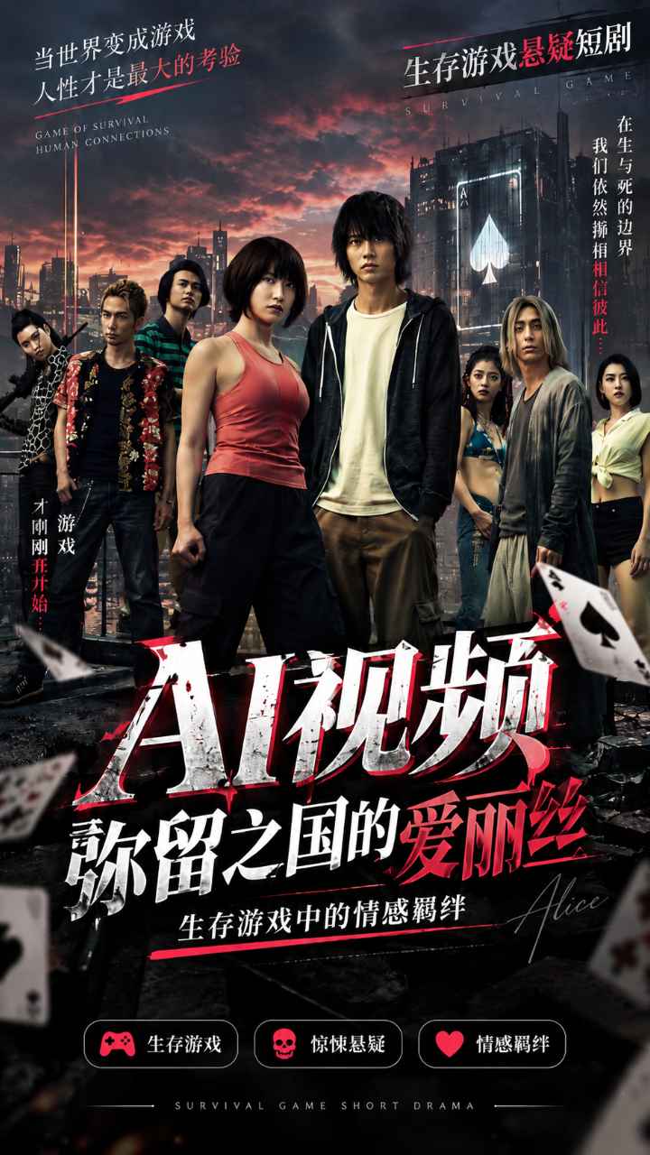 【AI成人视频】弥留之国的爱丽丝 生存游戏中的情感羁绊