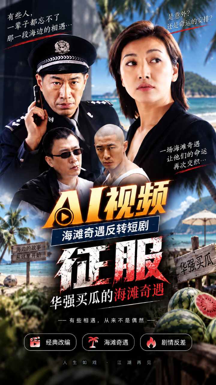 【AI成人视频】征服 华强买瓜的海滩奇遇