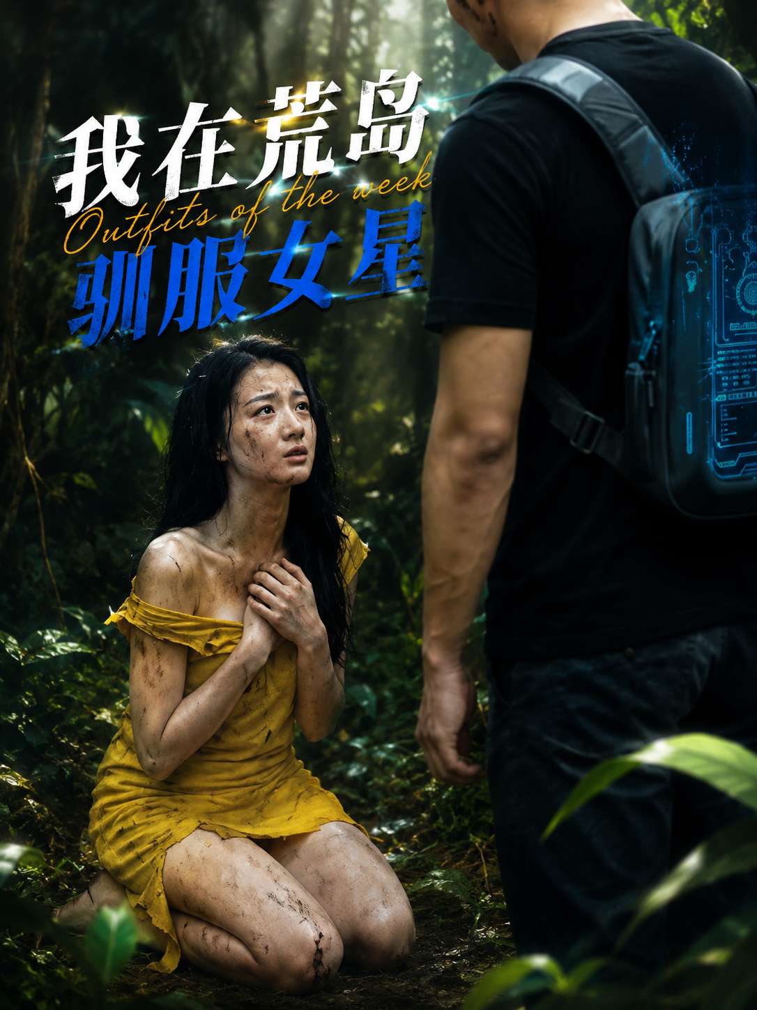 【AI成人短剧】我在荒岛驯服女星