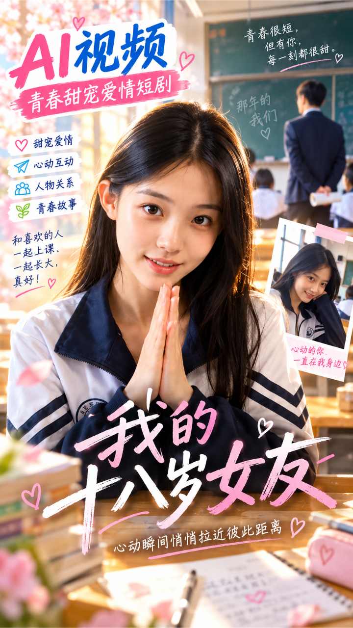 【AI成人视频】我的十八岁女友 心动瞬间悄悄拉近彼此距离