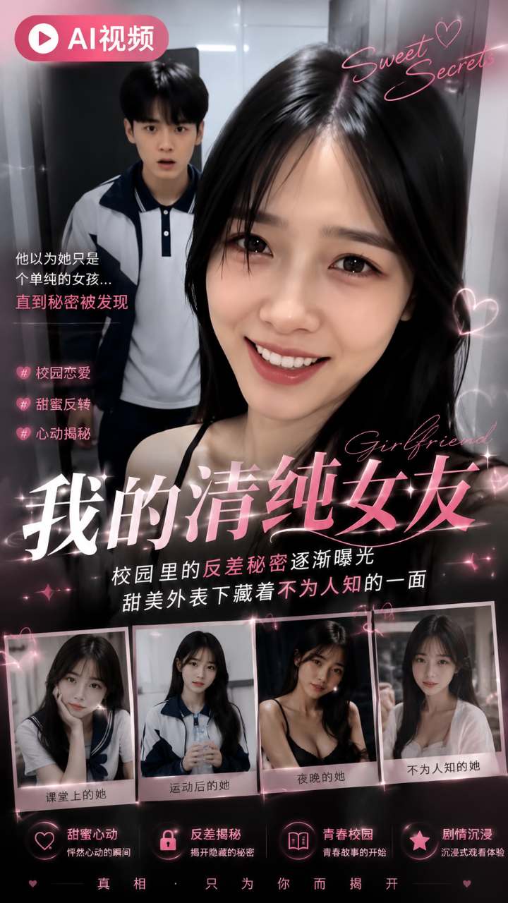 【AI成人视频】我的女友 学校各种调教羞辱清纯女友卫生间做爱