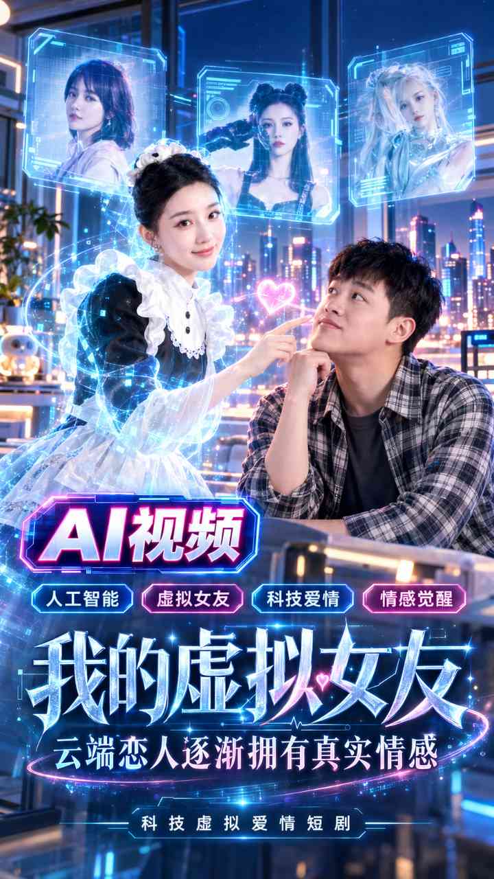 【AI成人视频】我的虚拟女友 云端恋人逐渐拥有真实情感