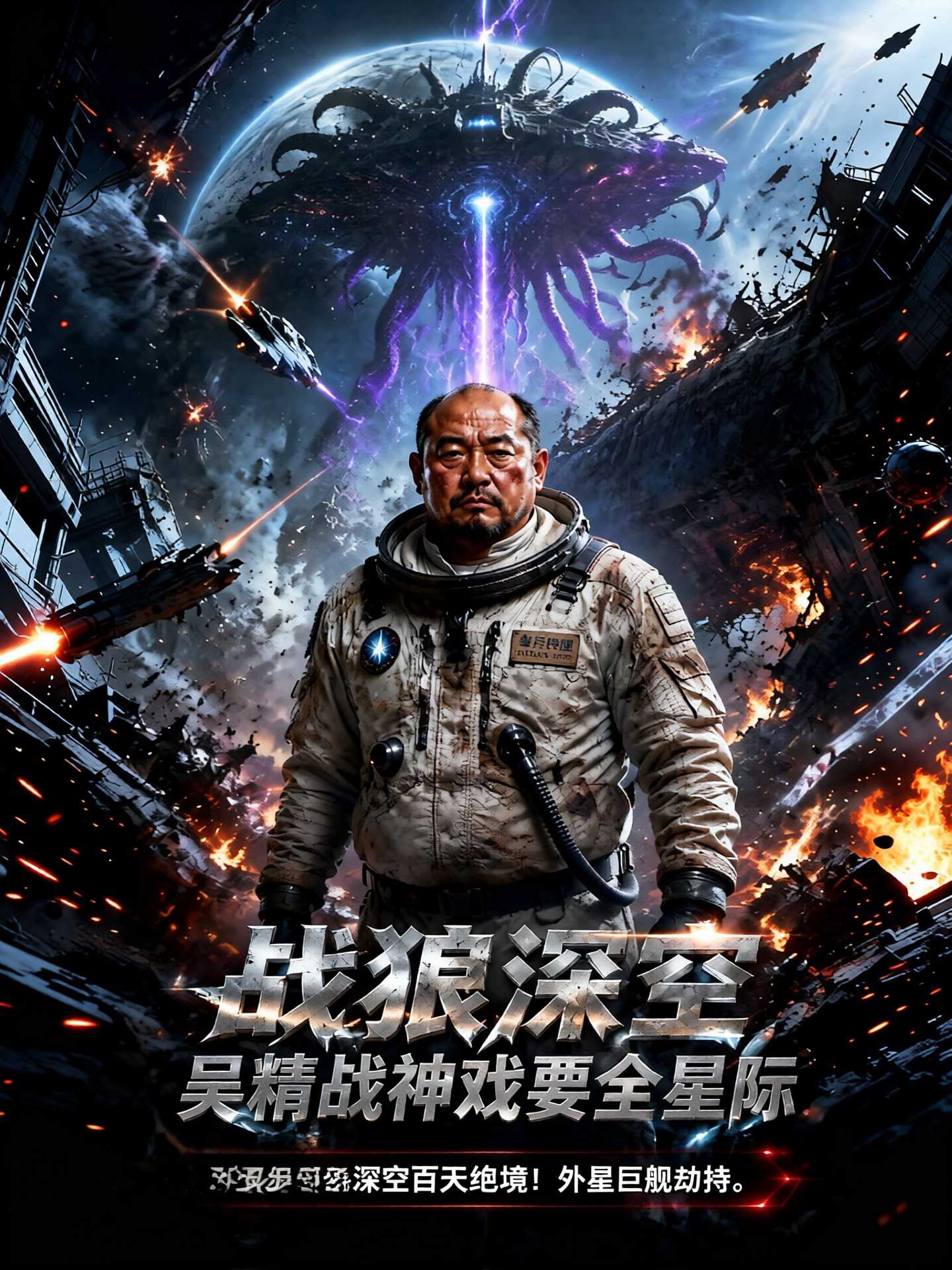 【AI成人短】战狼深空，吴精战神戏耍全星际