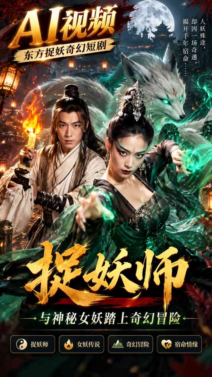 【AI成人视频】捉妖师 与神秘女妖踏上奇幻冒险