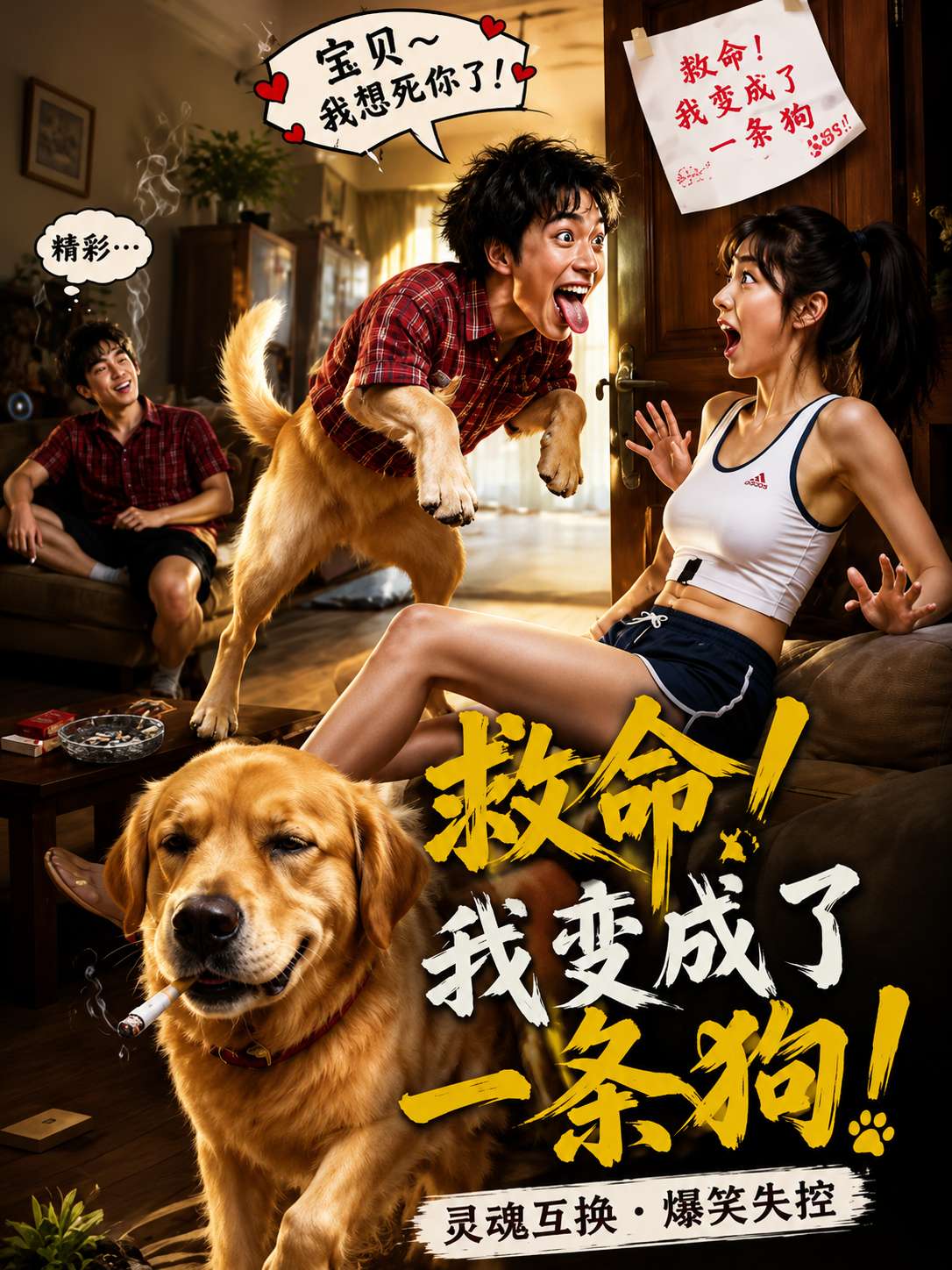 【AI成人短】救命我变成了一条狗